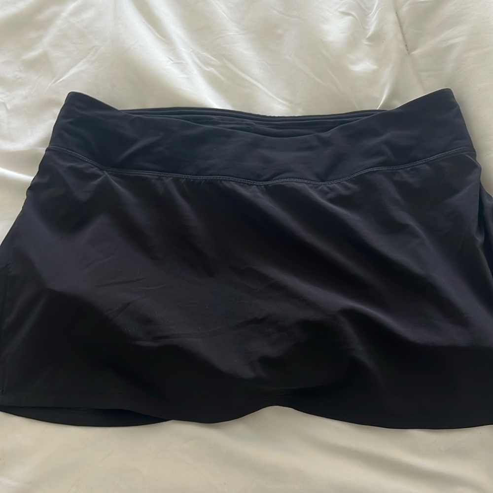 lululemon athletic black pacer skirt